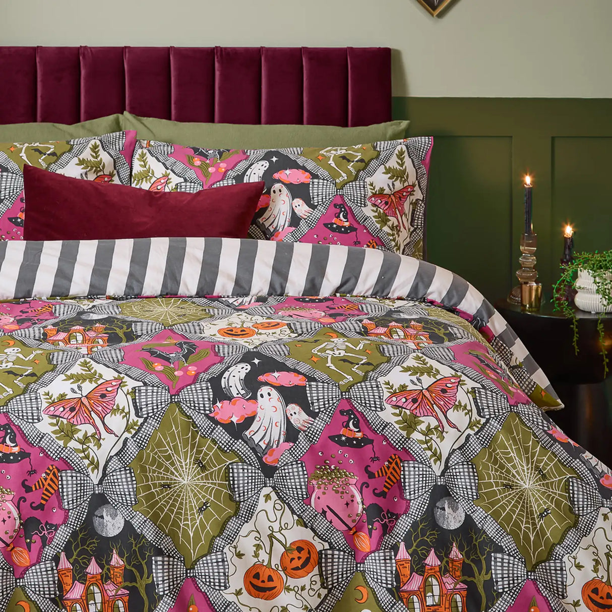 Hallowquin Spooky Reversible Duvet Cover Set image 4