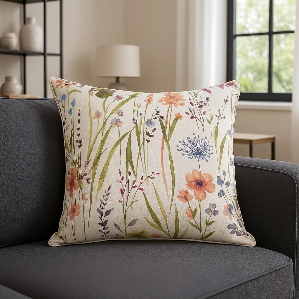 Hampshire Floral Cushion Cover 18" x 18" (45cm x 45cm) by Sundour