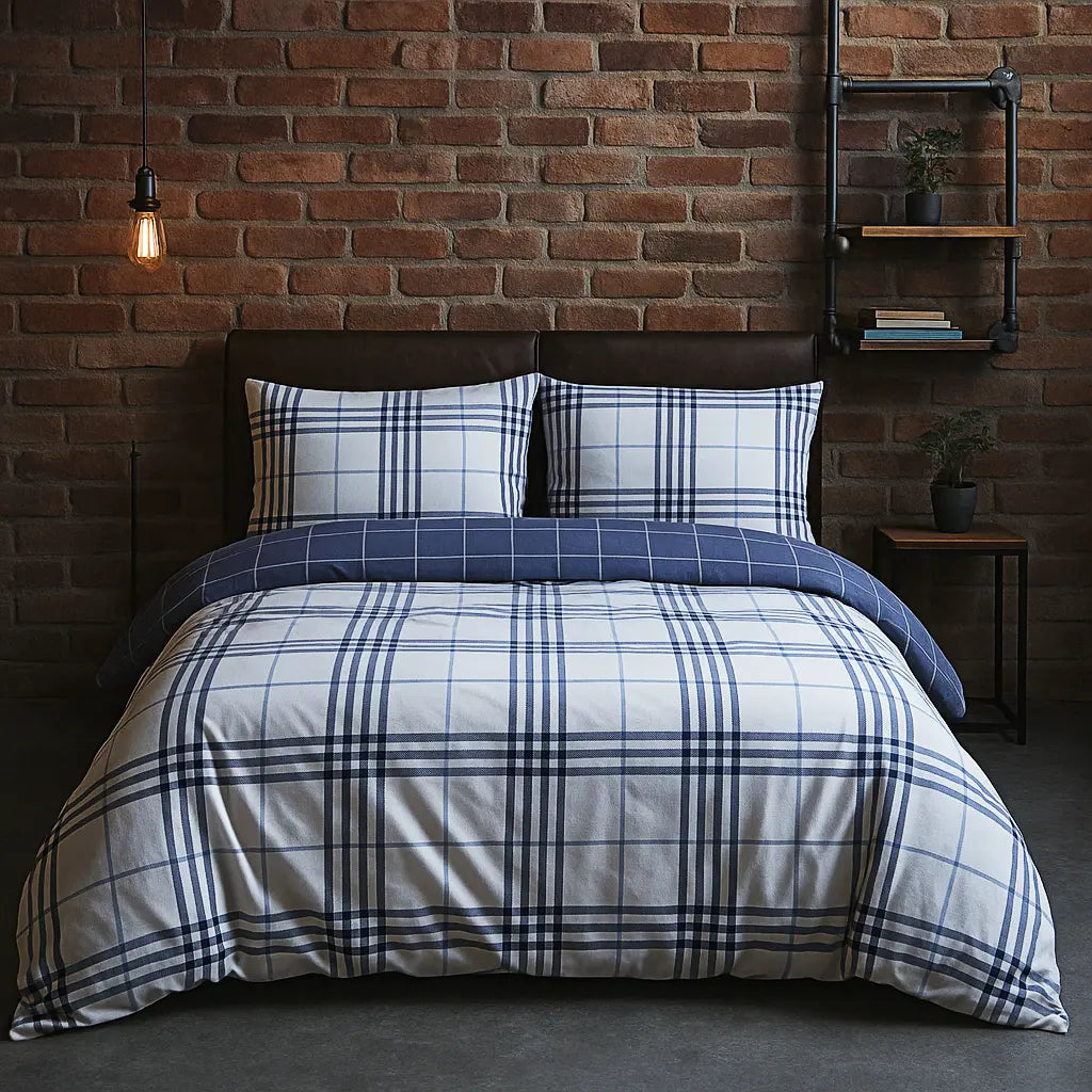 Harris Check Duvet Cover Set by Rapport Home
