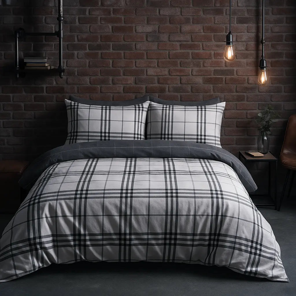 Harris Check Duvet Cover Set by Rapport Home