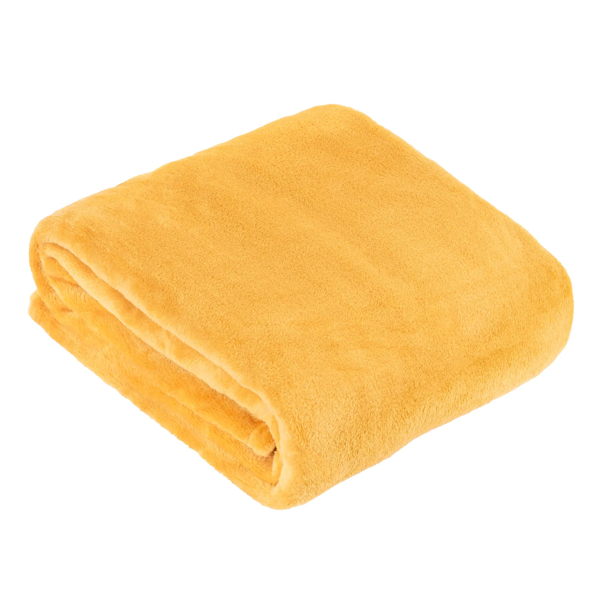 Harrow Fleece Throw Ochre 140 x 180cm - image 2