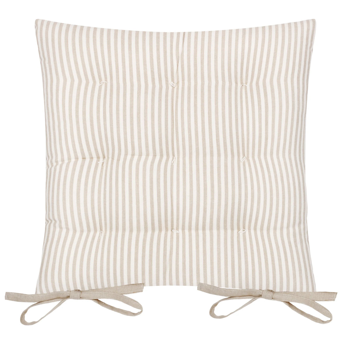 Hayle 2 Pack 100% Cotton Natural Seat Pad s 40cm x 40cm - additional product view 3