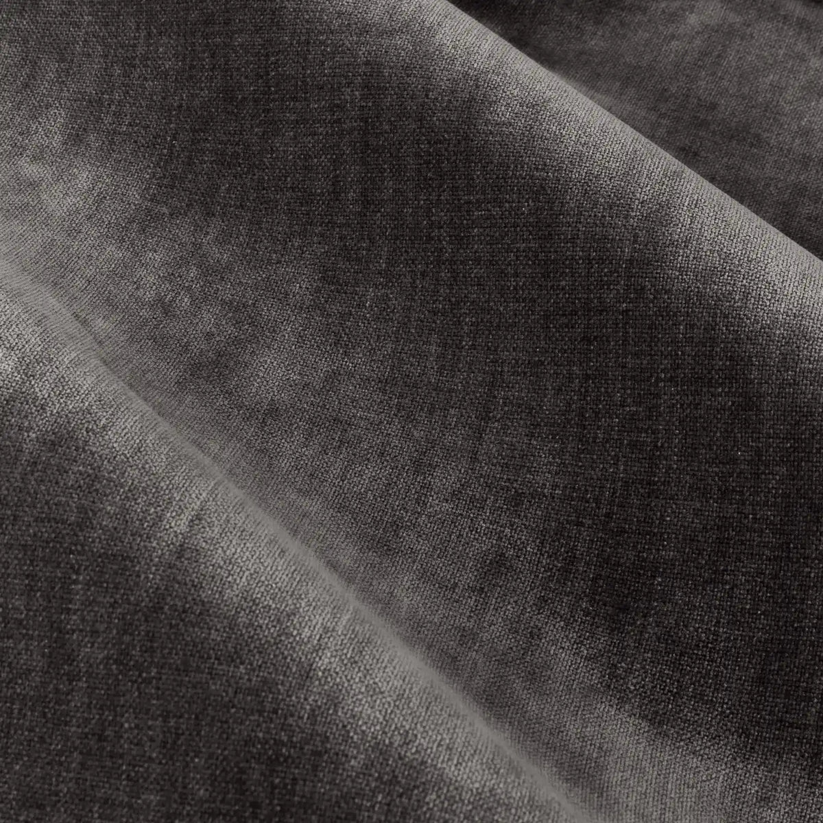 Heavy Lined Charcoal Velvet Chenille Pencil Pleat Curtains - additional product view 4