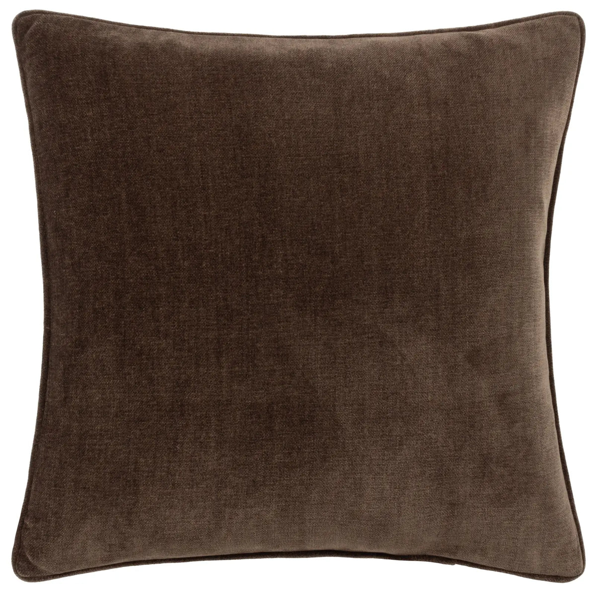 Heavy Velvet Chenille Brown Cushion Cover 50cm x 50cm - additional product view 1
