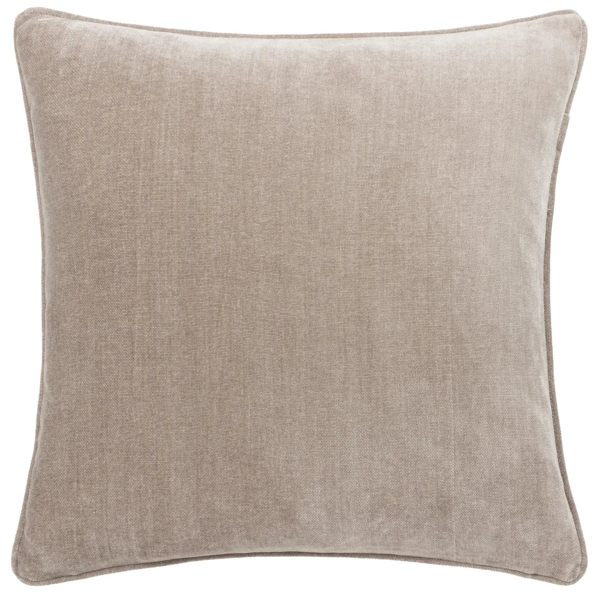 Heavy Velvet Chenille Greige Cushion Cover 50cm x 50cm - additional product view 1