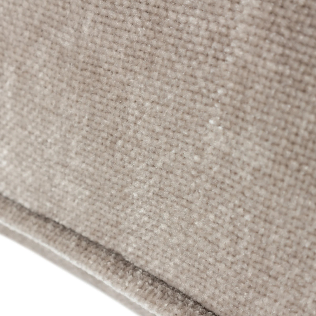 Heavy Velvet Chenille Greige Cushion Cover 50cm x 50cm - additional product view 3