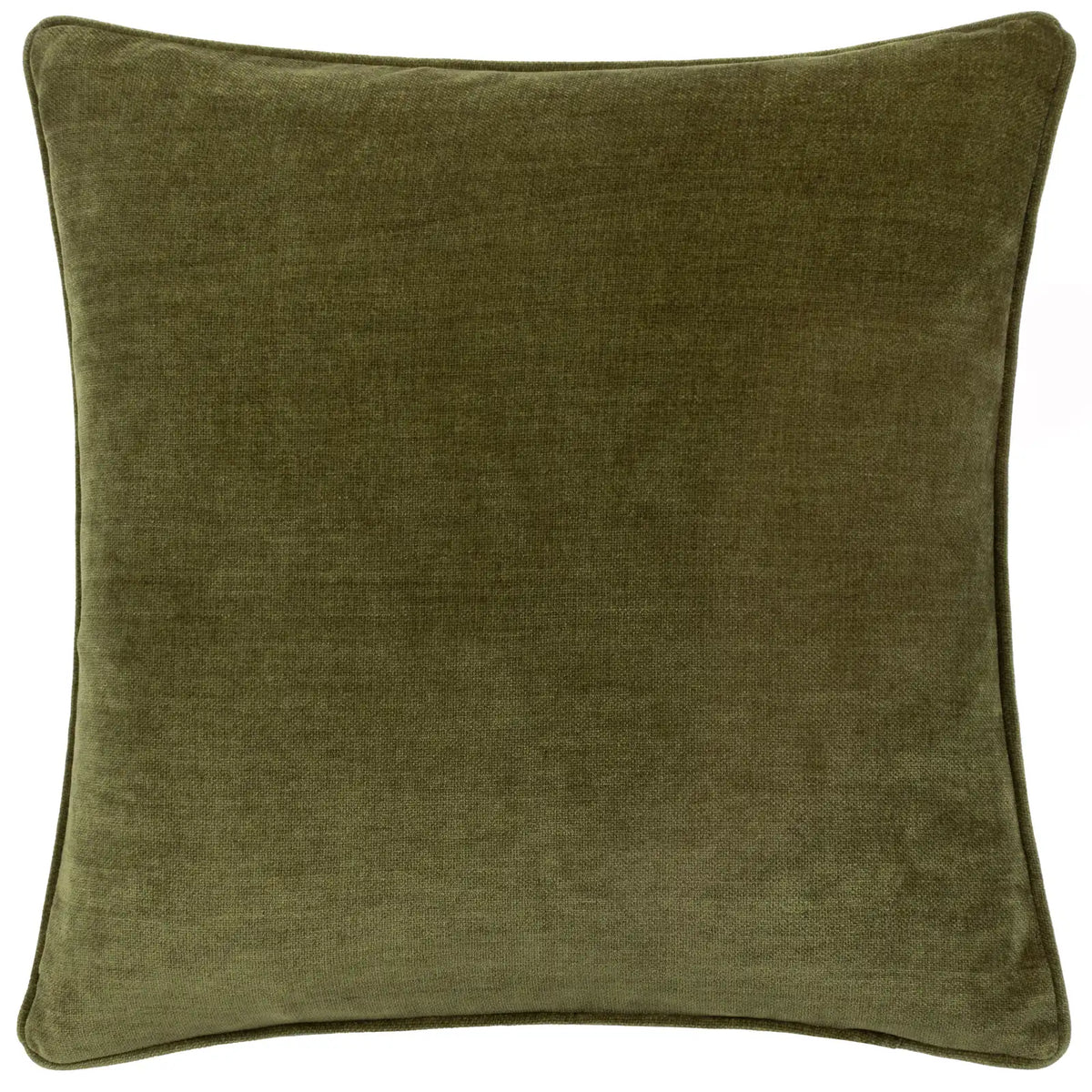 Heavy Velvet Chenille Olive Cushion Cover 50cm x 50cm - additional product view 1