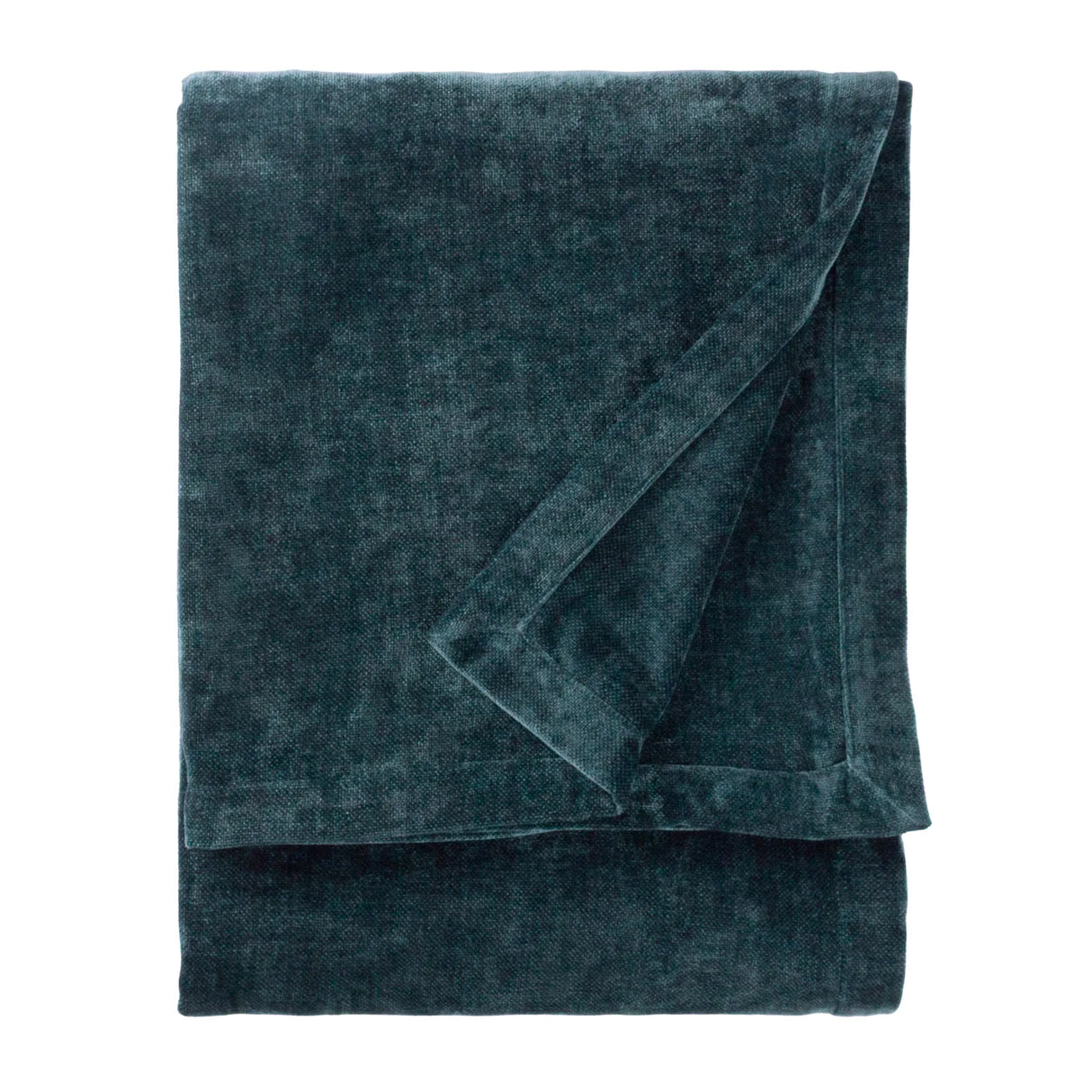 Heavy Chenille Velvet Throw Navy - image 2