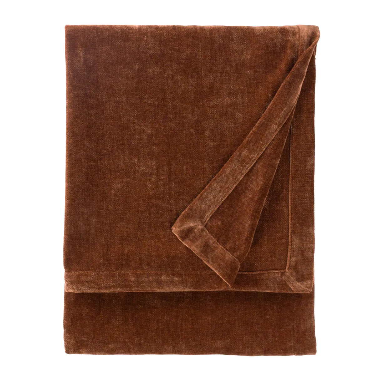 Heavy Chenille Velvet Throw Nutmeg - image 2