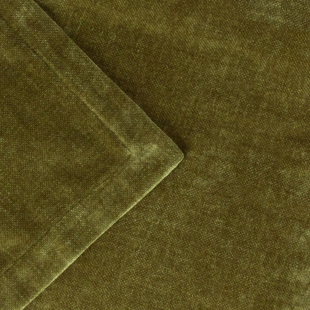 Heavy Chenille Velvet Throw Olive - image 3
