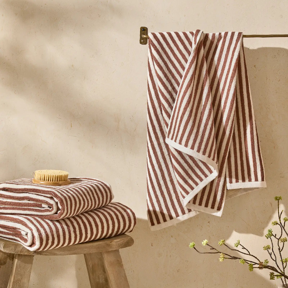 Hebden Pecan 100% Cotton Bathroom Towel s - additional product view 4
