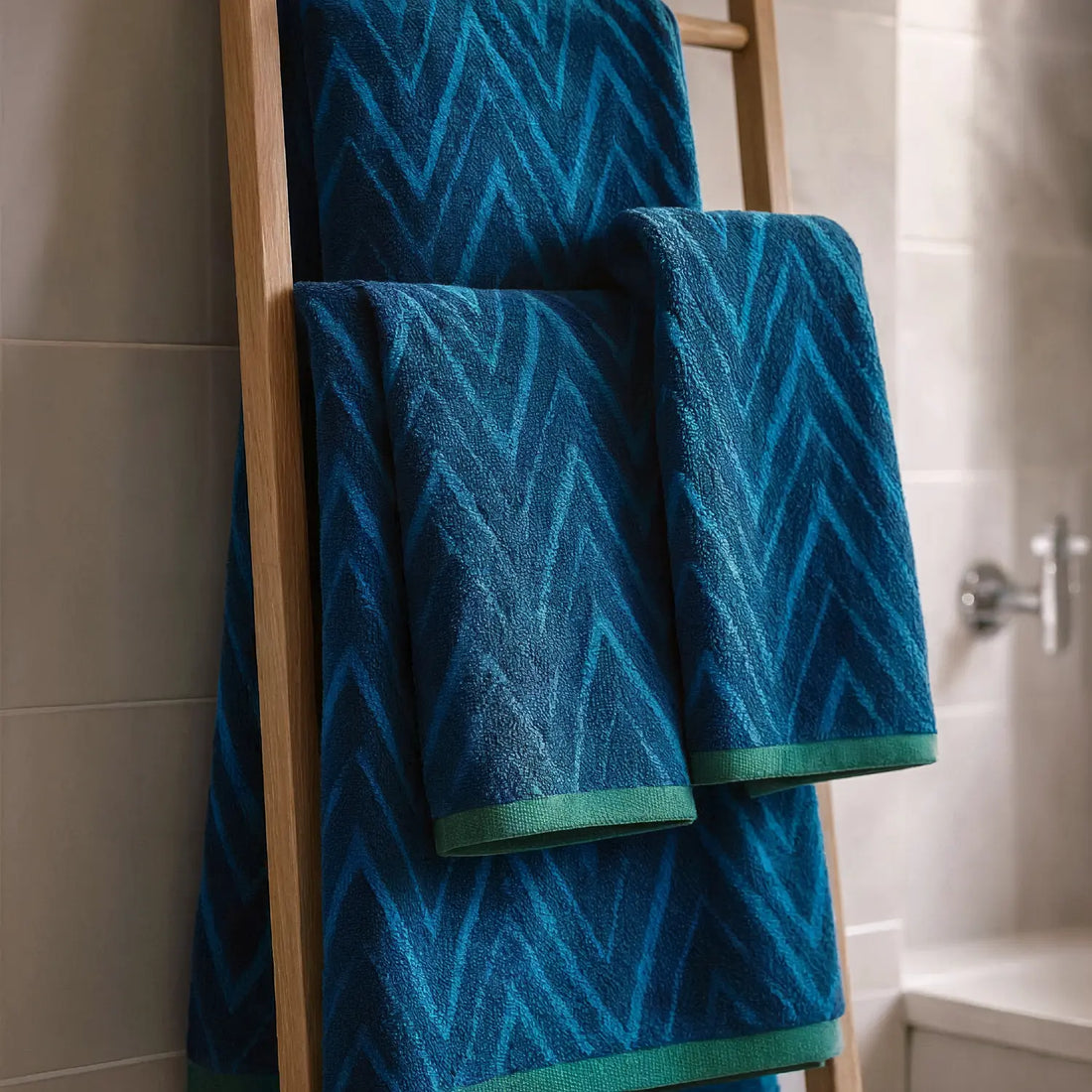 Helix 500gsm Ocean Blue 100% Cotton Towels