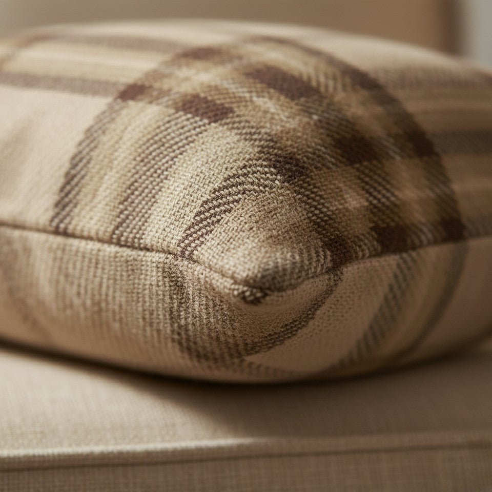 Rapport Home Highland Check Cushion Cover Microfibre 17" x 17 6