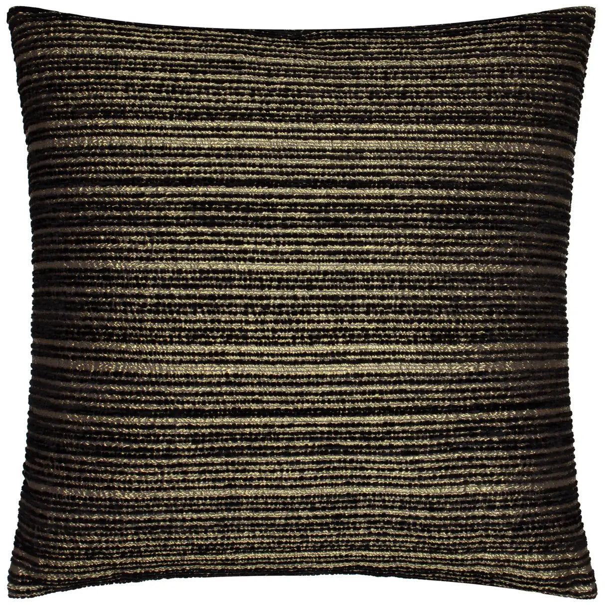 Jupiter Chenille Jacquard Cushion Cover Black/Gold 50 x 50cm - image 2