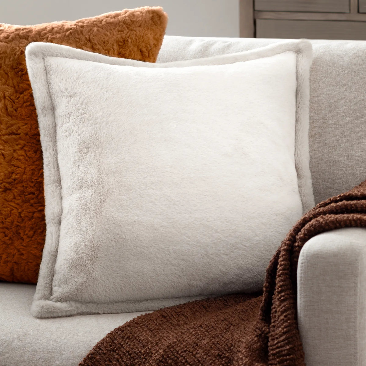 Kallu Ecru Cushion Cover or Filled Cushion - additional product view 1