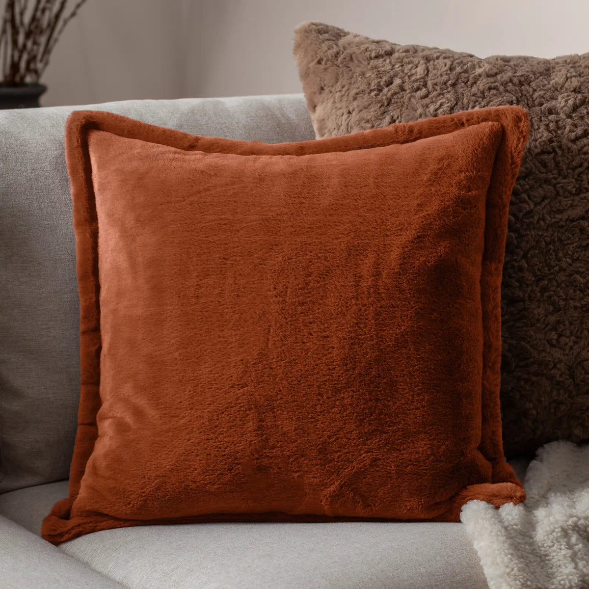 Kallu Rust Cushion Cover or Filled Cushion - additional product view 1