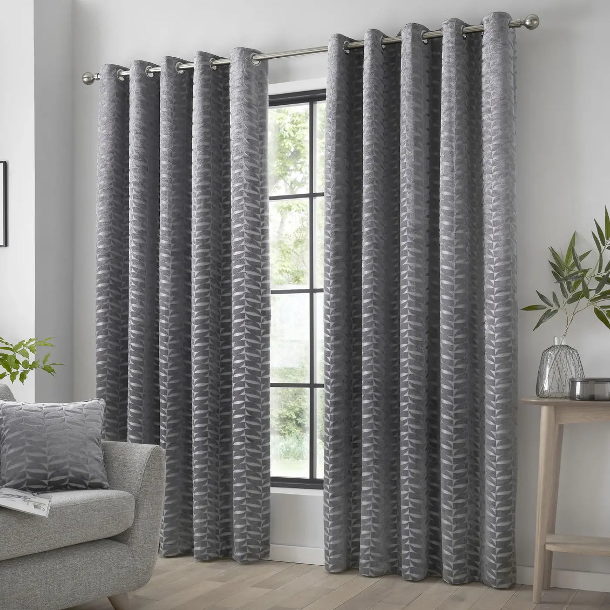 Kendal Lined Eyelet Curtains by Curtina