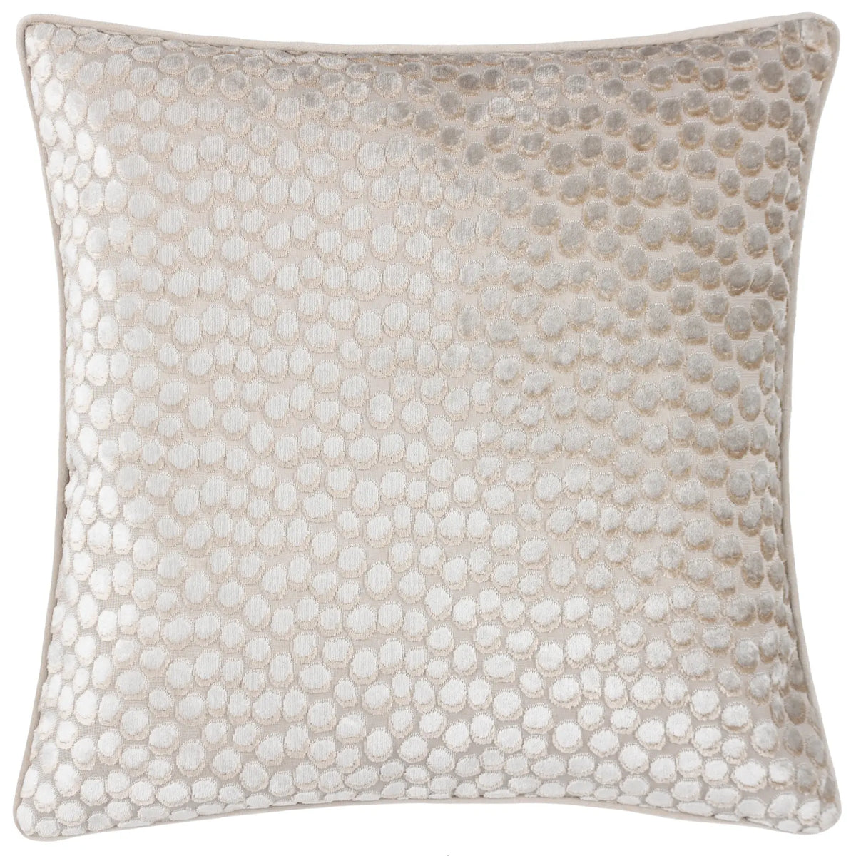 Lanzo Cut Velvet Moonbeam Cushion Cover 45cm x 45cm - additional product view 2