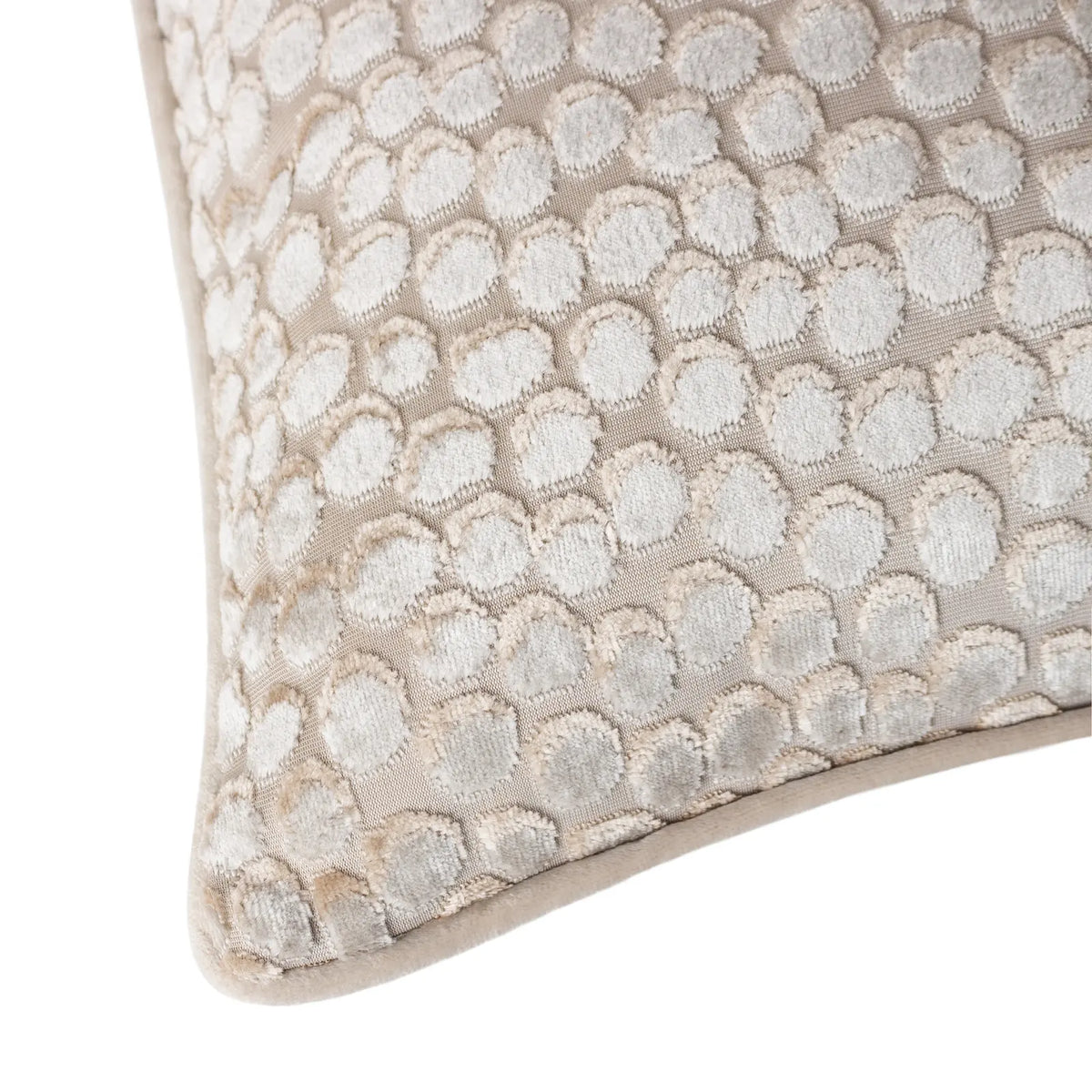 Lanzo Cut Velvet Moonbeam Cushion Cover 45cm x 45cm - additional product view 5