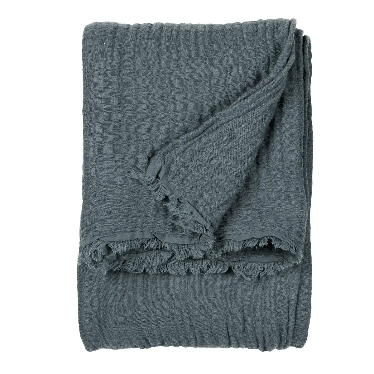 Lark Muslin Dusk 100% Cotton Throw Blanket 130cm x 180cm / 240cm x 260cm - additional product view 3