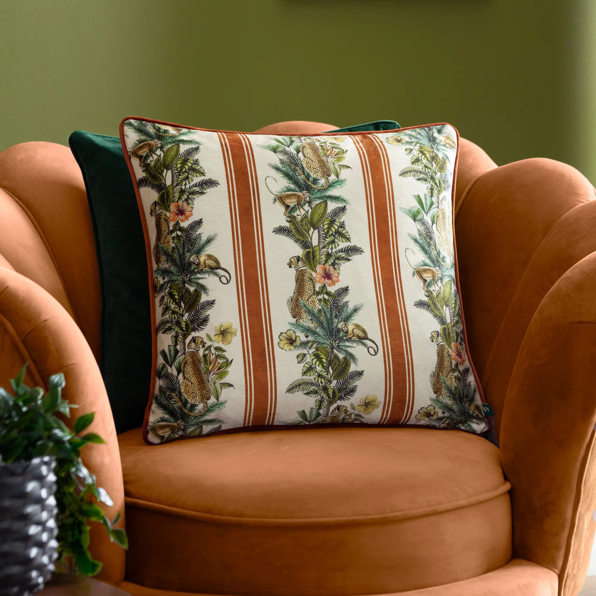 Leilani Nikau Cushion Cover or Filled Cushion 43cm x 43cm - additional product view 1