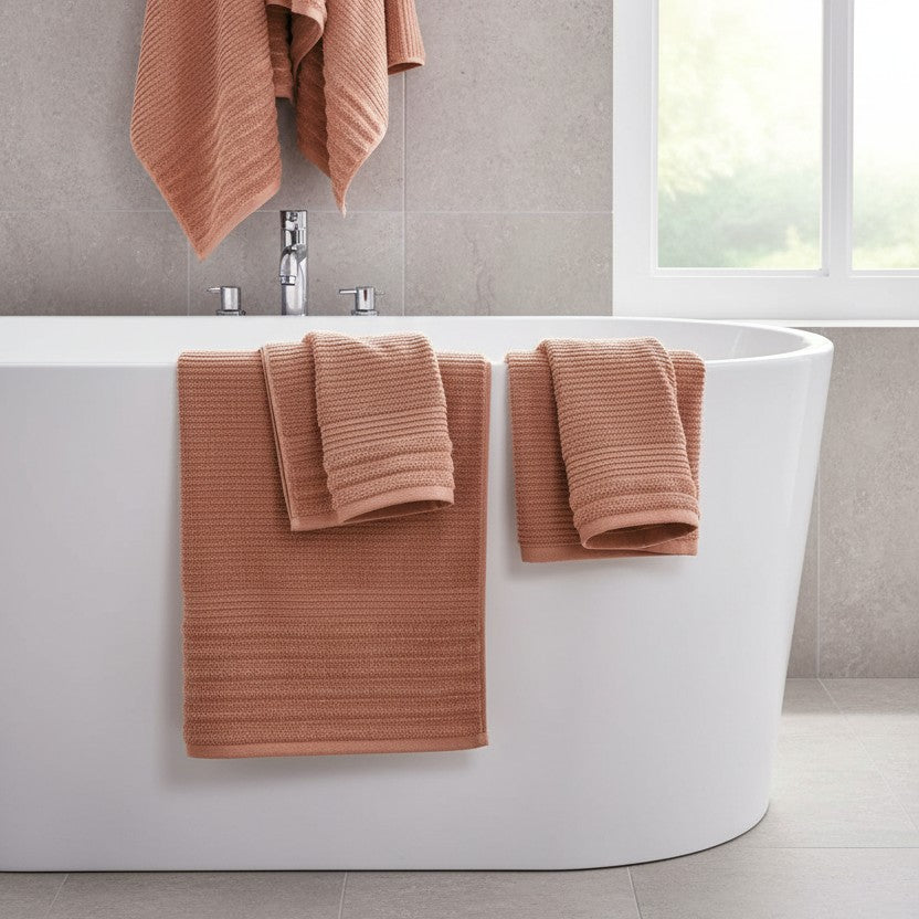Linear 500gsm Cotton Towels by Rapport Home