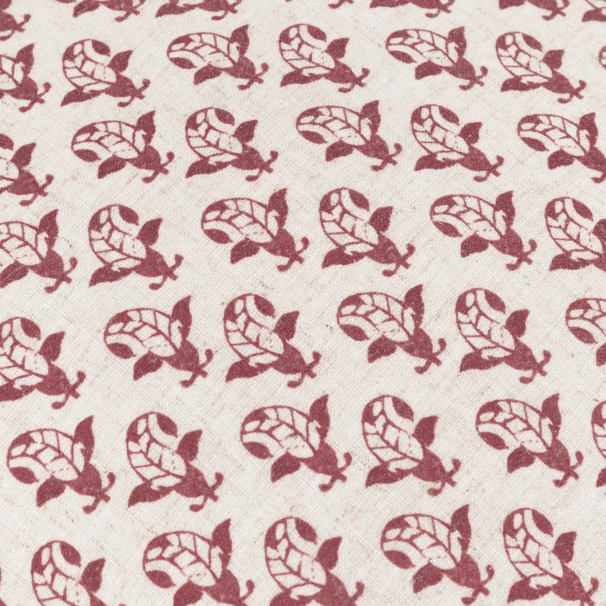 Lulah Block Linen / Red Cushion Cover or Filled Cushion 45cm x 45cm - additional product view 5