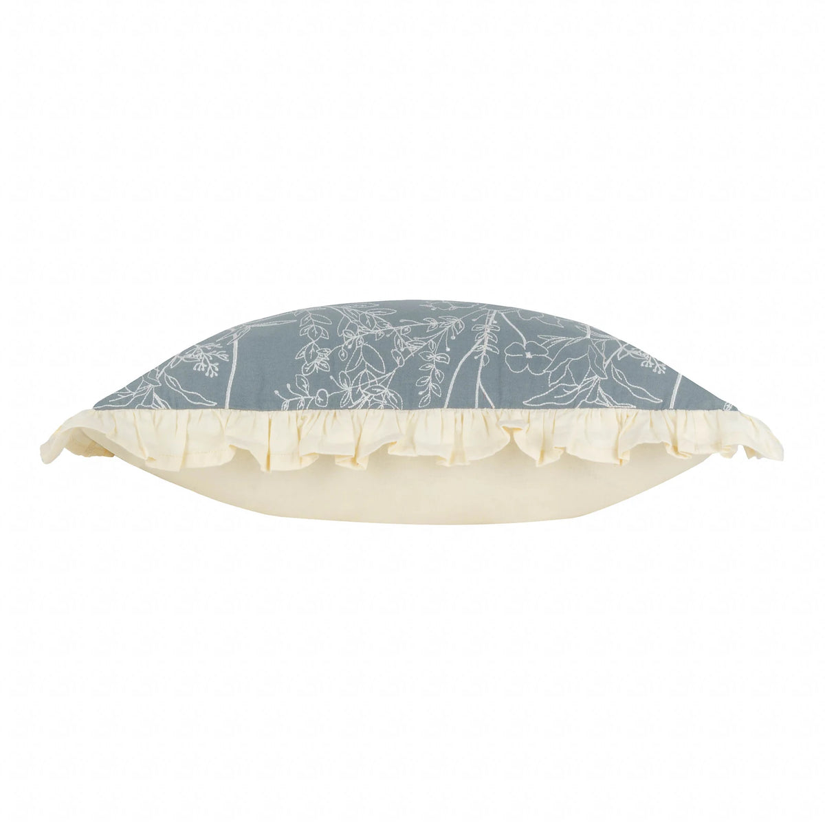 Mae 100% Cotton French Blue Cushion Cover or Filled Cushion 30cm x 50cm - additional product view 4