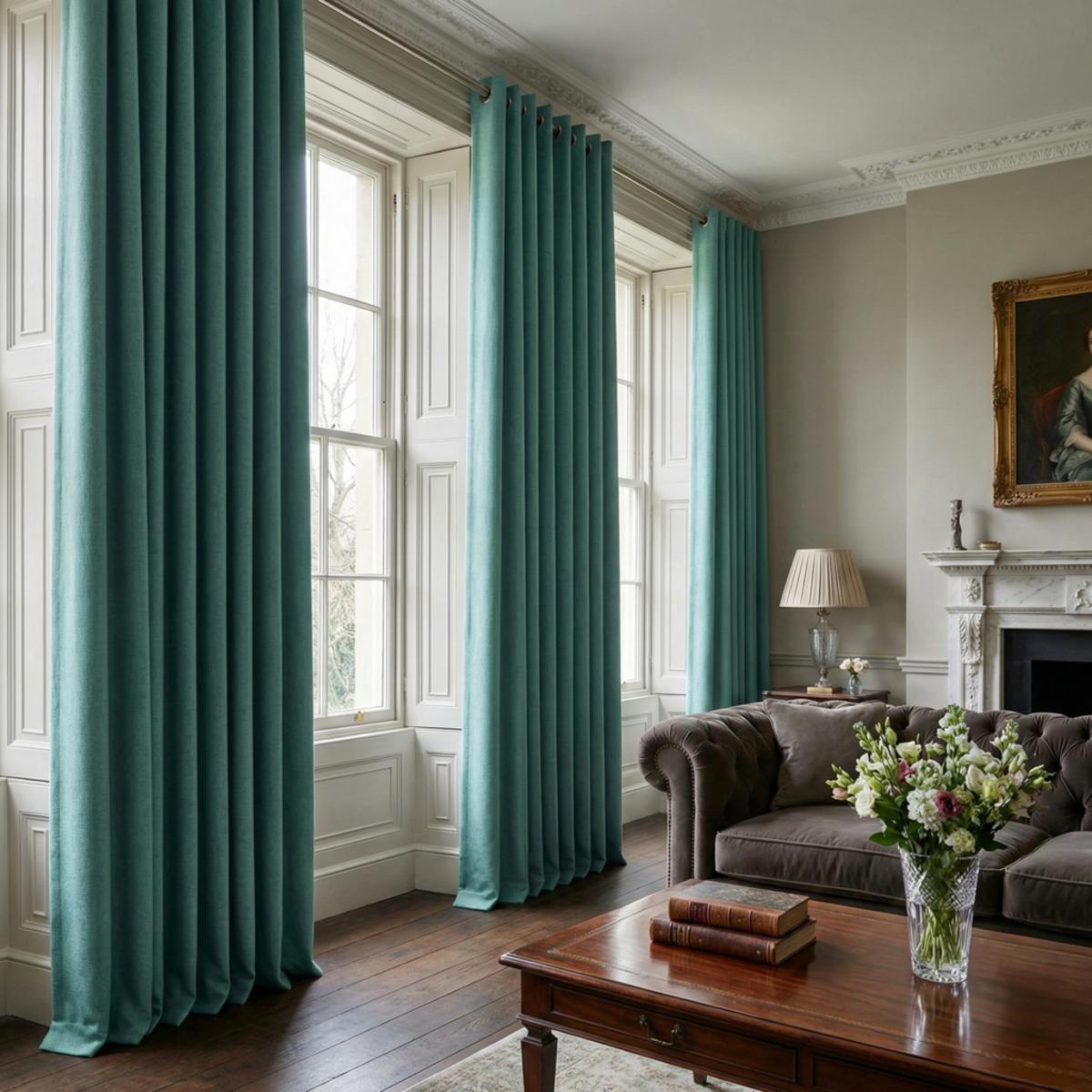 Malaga Made to Measure Curtains Lagoon