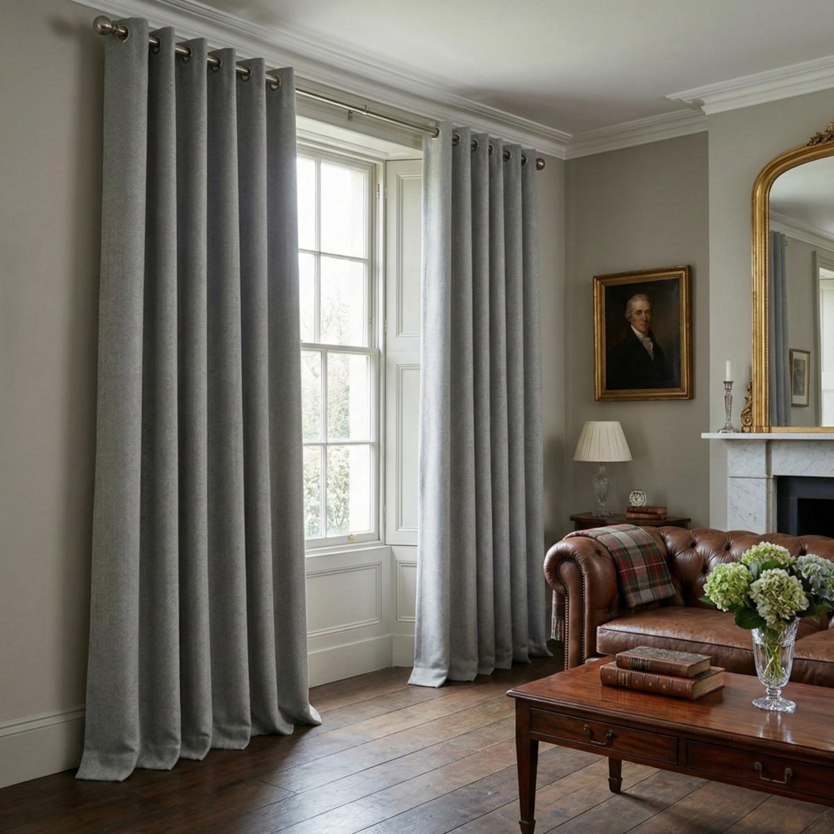 Malaga Silver fabric sample