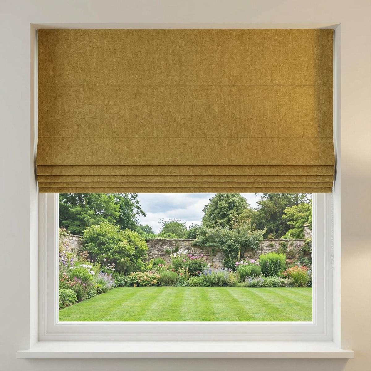 Malaga Made to Measure Roman Blind Wheat
