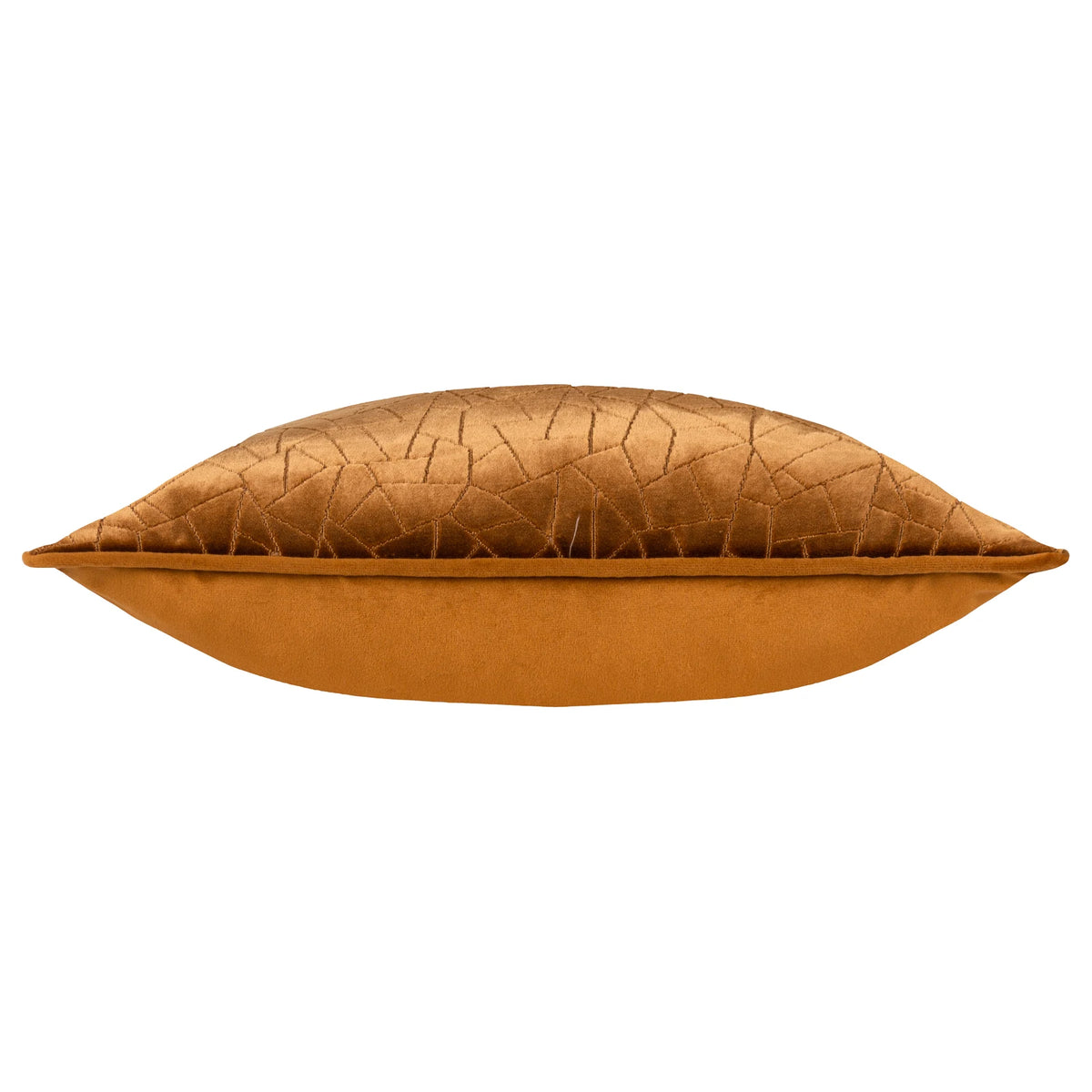 Malans Cut Velvet Bronze Cushion Cover 45cm x 45cm - additional product view 3