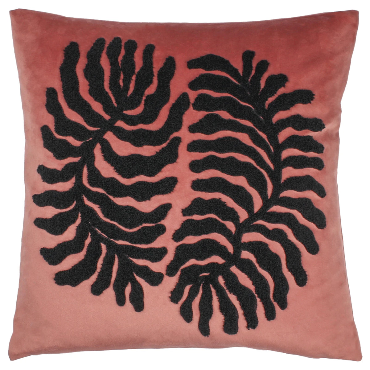 Maldive Velvet Brown Cushion Cover 45cm x 45cm - additional product view 1