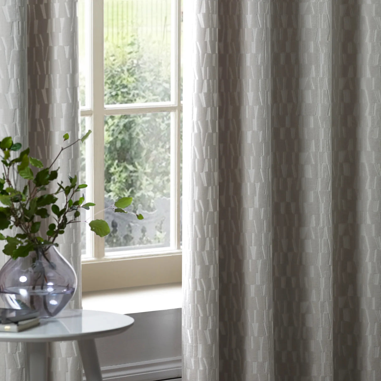 Manhattan Fully Lined Velvet Eyelet Curtains Silver - image 6