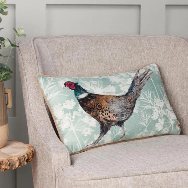 Manor Pheasant Watercolour Cushion - Ideal