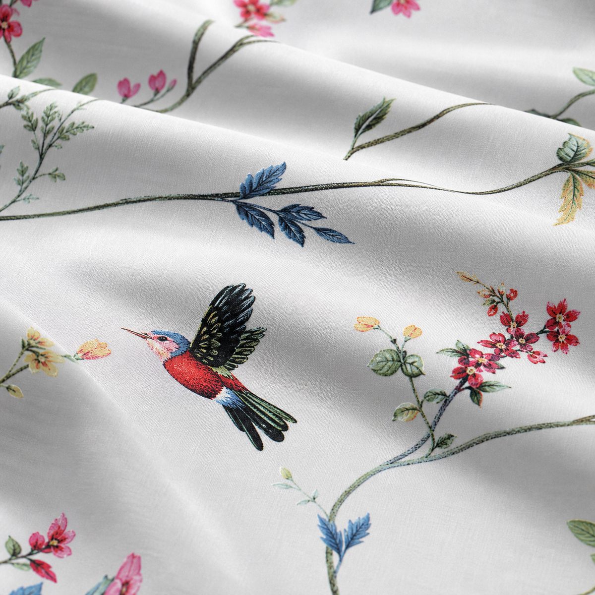 Macro close-up of the polycotton fabric on the Mansfield Polycotton Duvet Cover Set