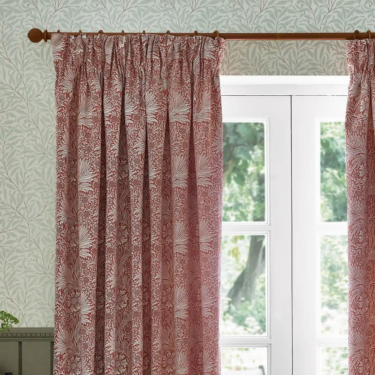 Marigold Russet Thermal Blackout Dimout Pencil Pleat Curtains - additional product view 2