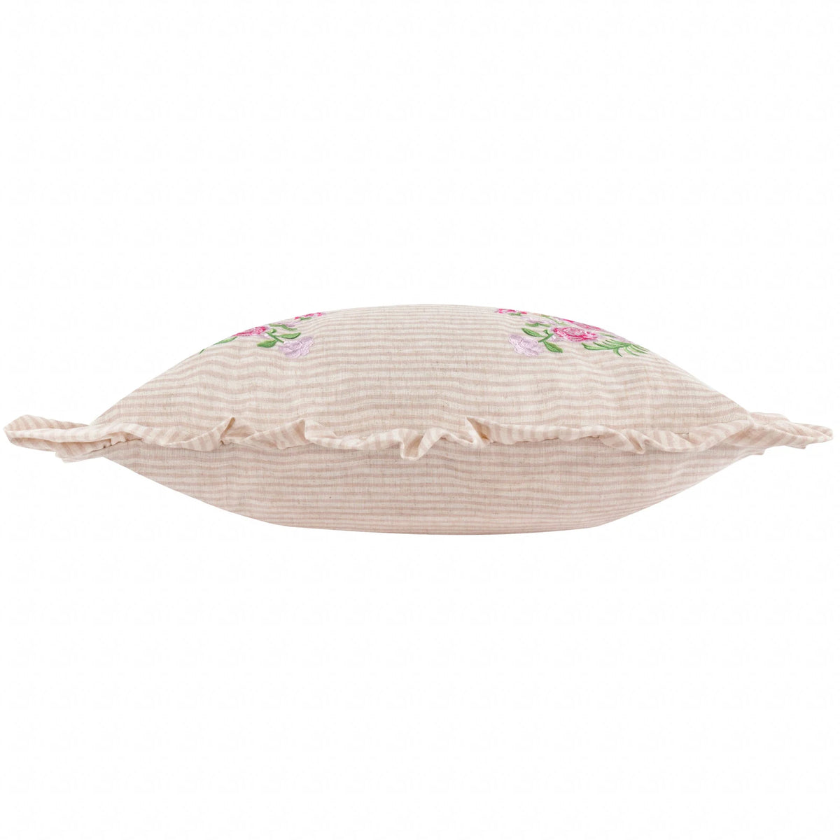 Martha Ruffle Pink Cushion Cover or Filled Cushion 50cm x 50cm - additional product view 4
