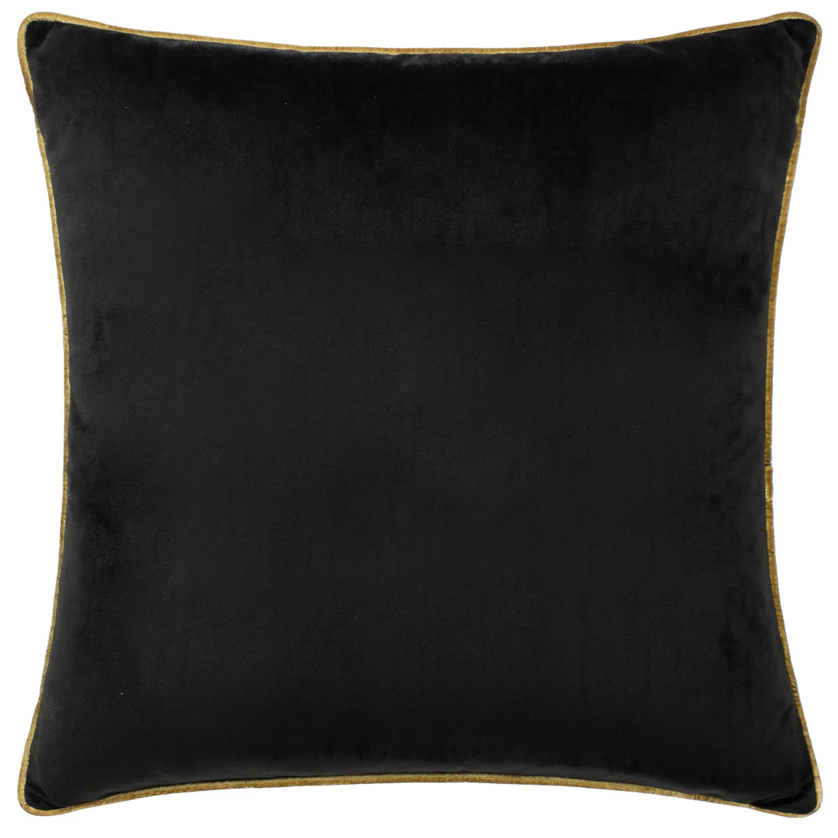 Meridian Velvet Cushion Cover Black/Gold 45 x 45cm - image 2