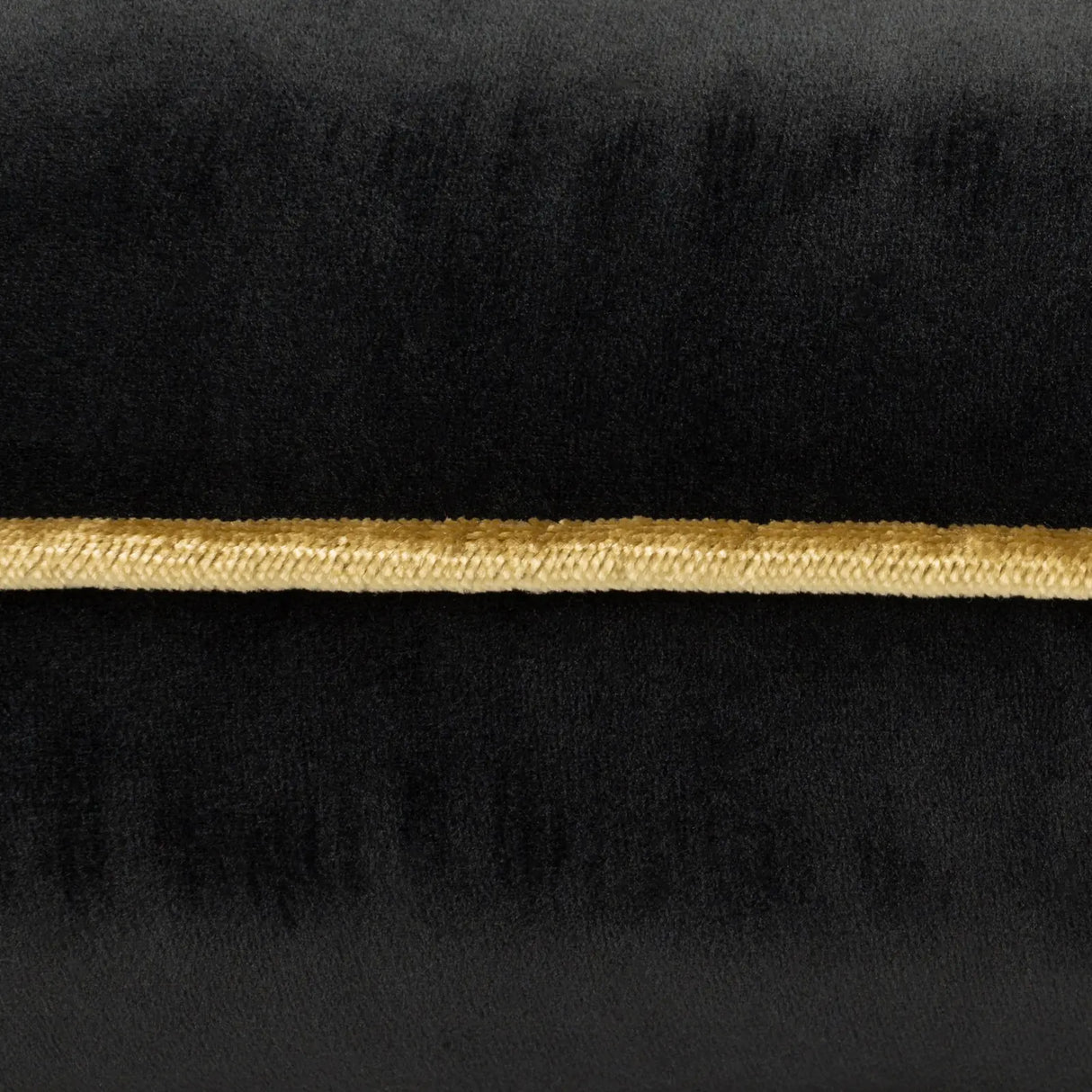 Meridian Velvet Cushion Cover Black/Gold 45 x 45cm - image 4