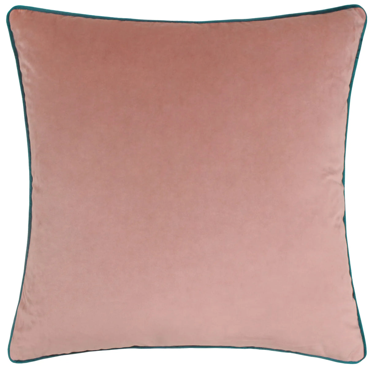 Meridian Velvet Cushion Cover Blush/Teal 45 x 45cm - image 2