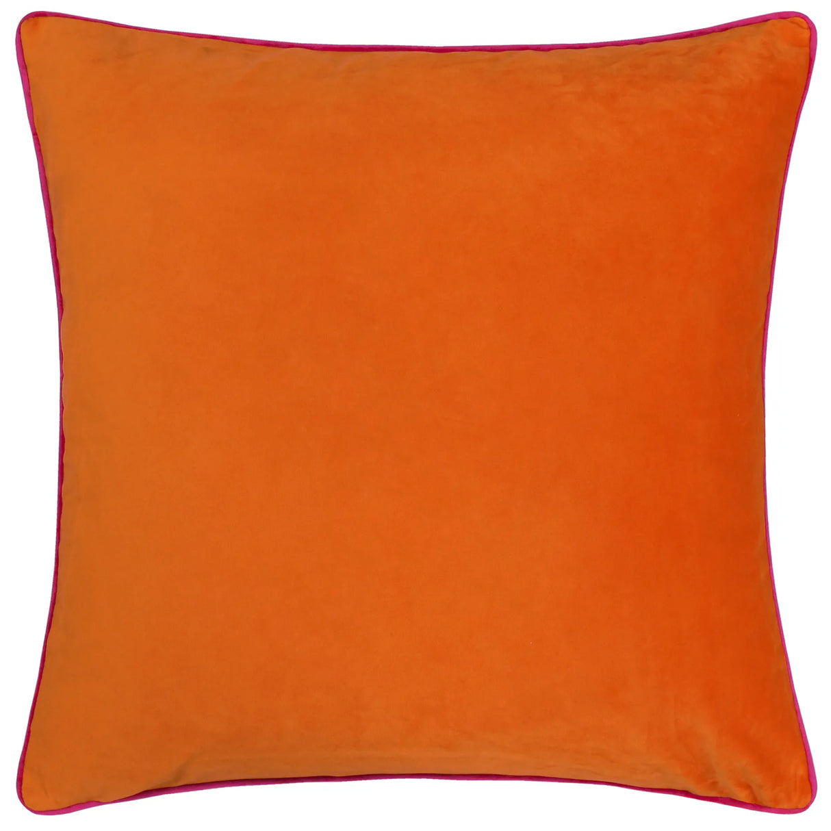 Meridian Velvet Cushion Cover Clementine/Hot Pink 45 x 45cm - image 2