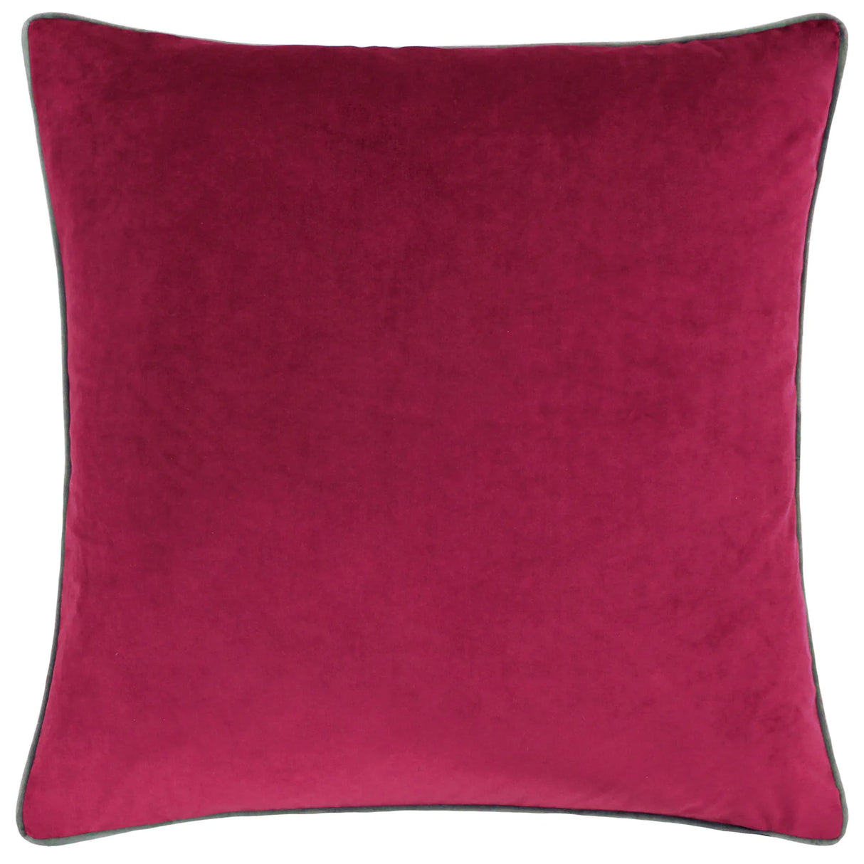 Meridian Velvet Cushion Cover Cranberry/Mocha 45 x 45cm - image 2