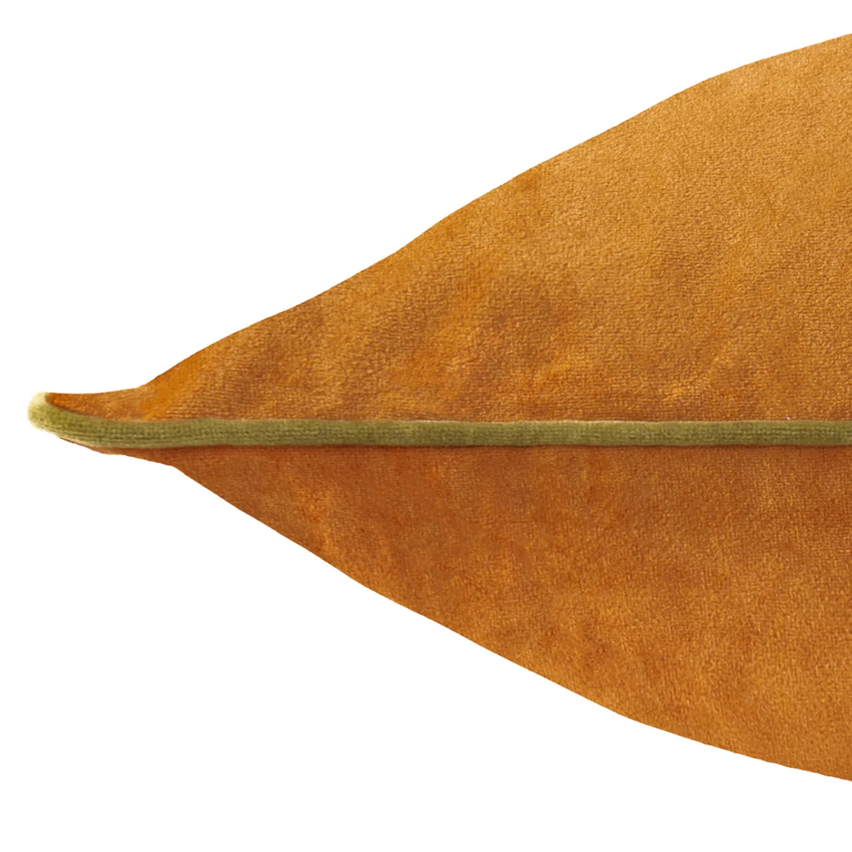 Meridian Velvet Cushion Cover Ginger/Olive - image 4