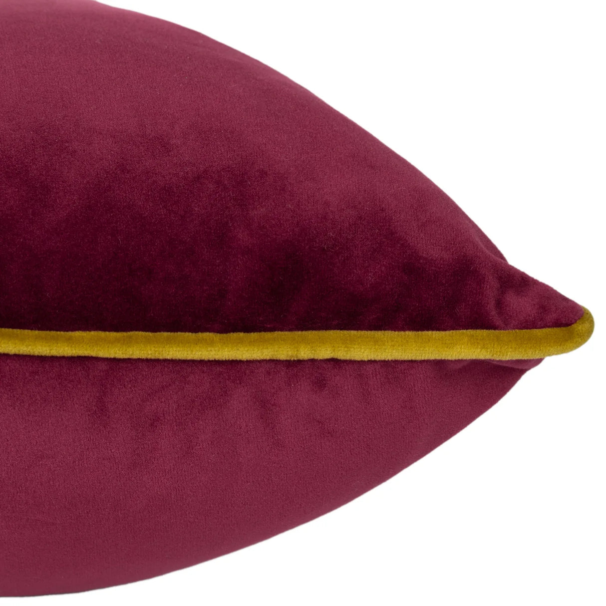 Meridian Velvet Cushion Cover Maroon/Moss 45 x 45cm - image 4