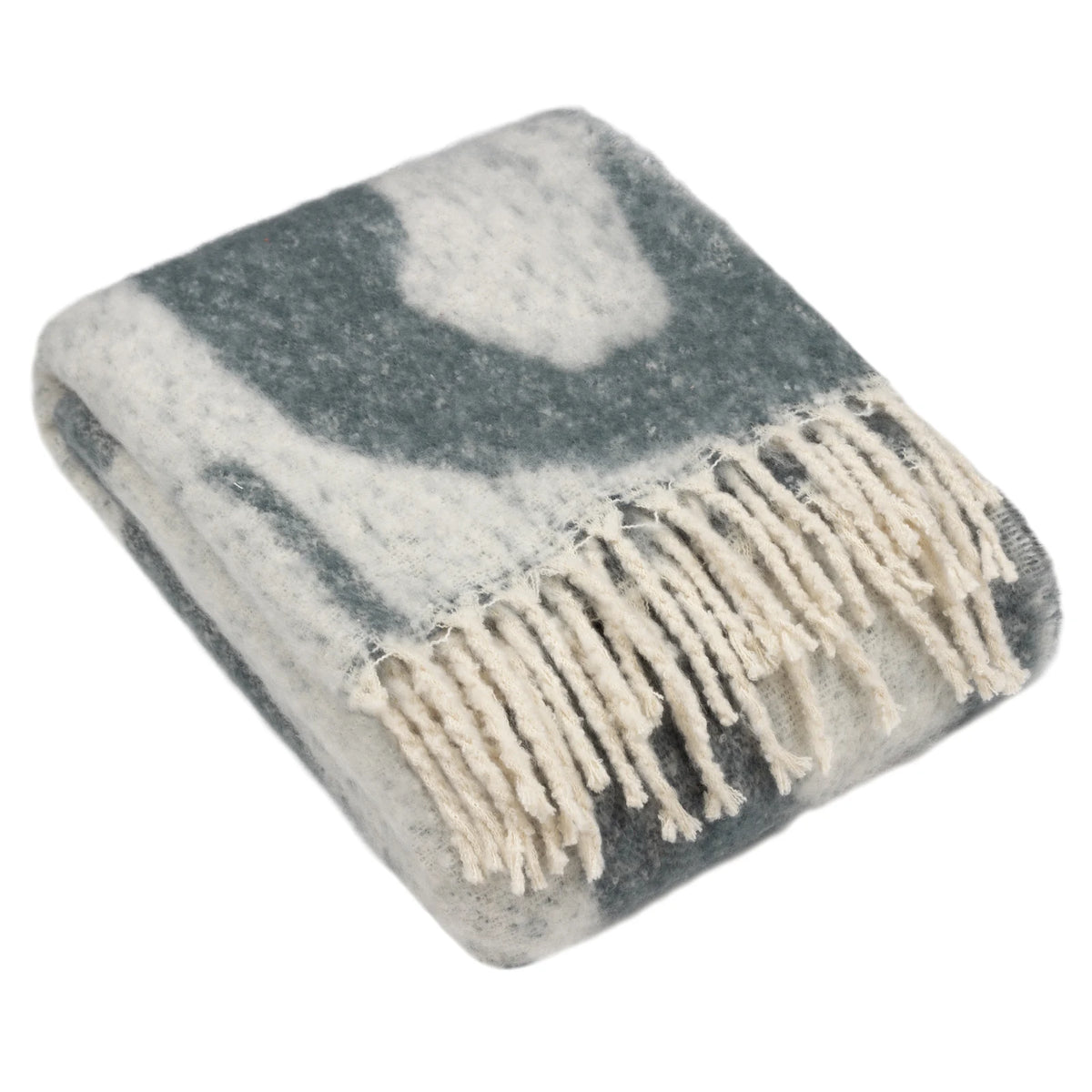 Meta Abstract Woven Tasselled Dusk Throw Blanket 130cm x 180cm - additional product view 2
