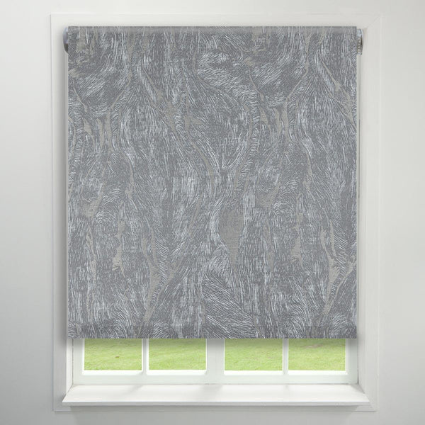 Milena Made to Measure Roller Blind (Dim Out) Silver - Ideal