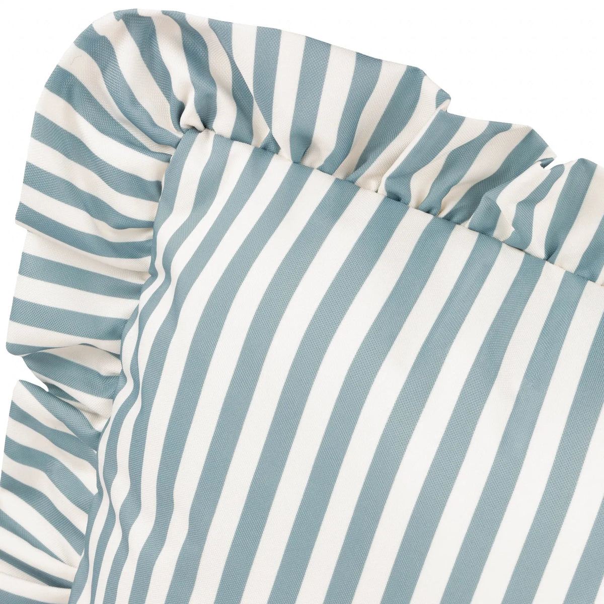 Millie Ruffle Outdoor Duck Egg Blue Cushion Cover or Filled Cushion 50cm x 50cm - additional product view 4