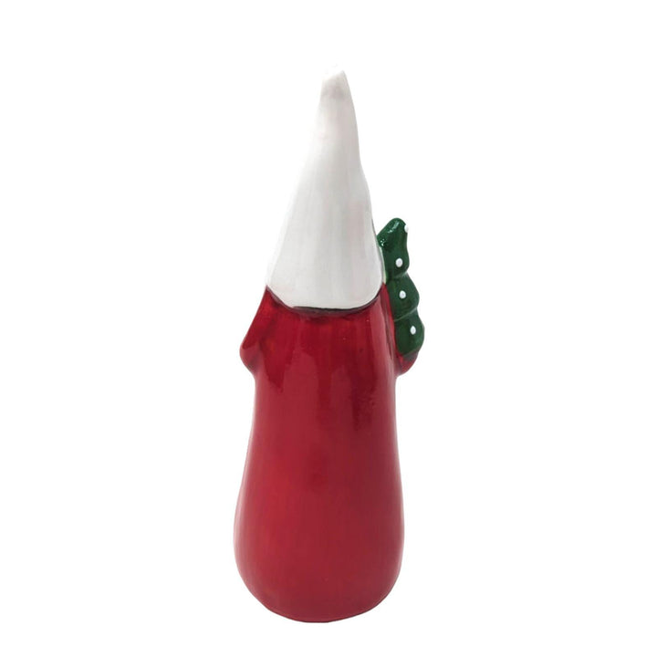 Mini Red Ceramic Santa Ornament - Ideal