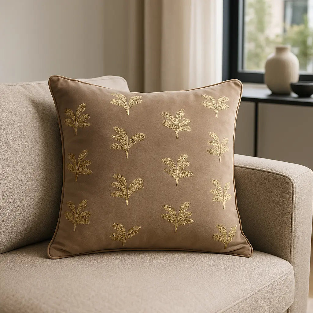 Gilded Palms Cushion Cover / Filled Cushion 18" x 18" (45cm x 45cm) by Paoletti 13